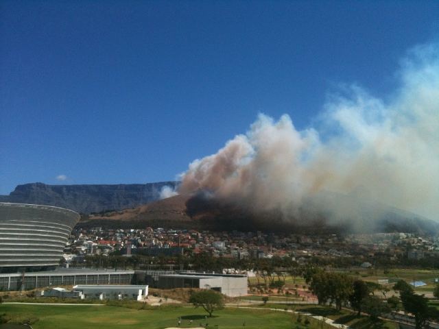 Signal Hill Fire in Cape Town